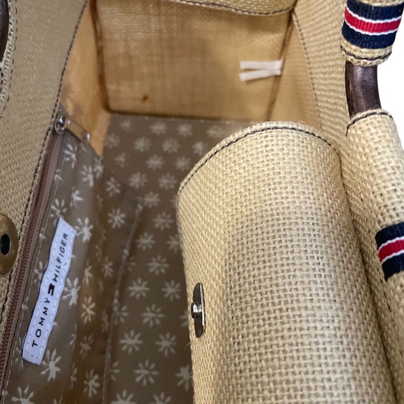 Tommy Hilfiger" fun in the sun" Canvas Tan Bag/Purse Beach Comber, New - Picture 7 of 7